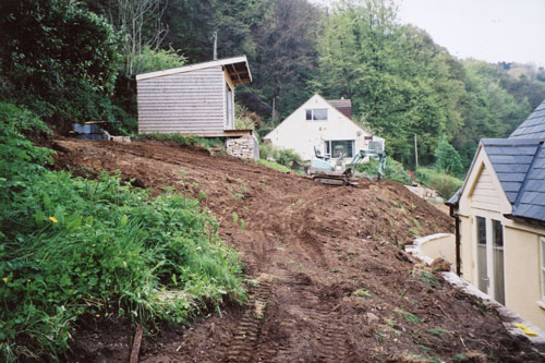 During a landscaping project